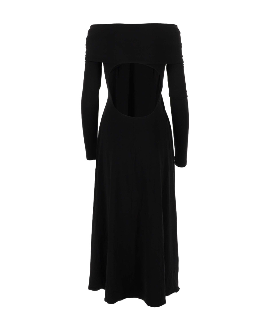 Shop Khaite Cerna Off-shoulder Midi Dress