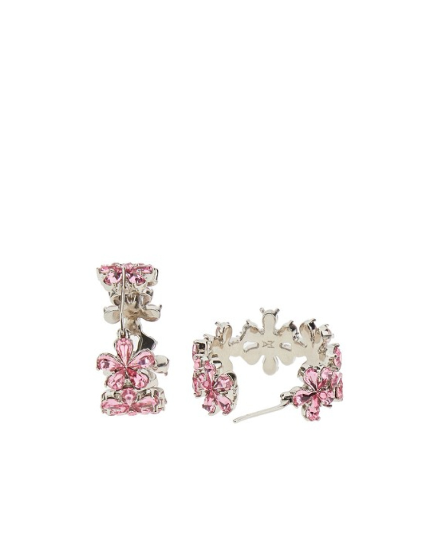 Amina Muaddi Pendant Earrings In Pink