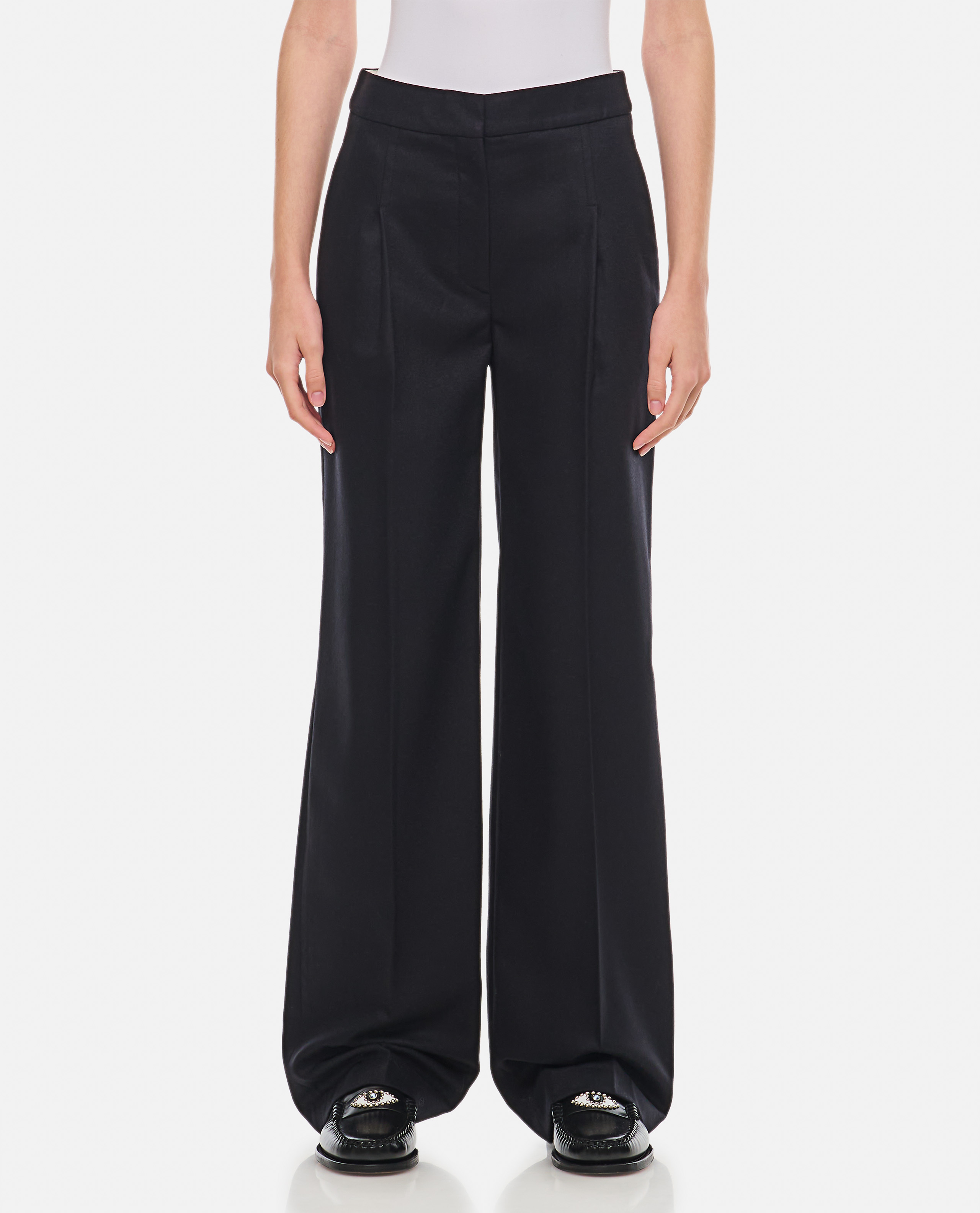 Loulou Studio Black Juno Wool Pants