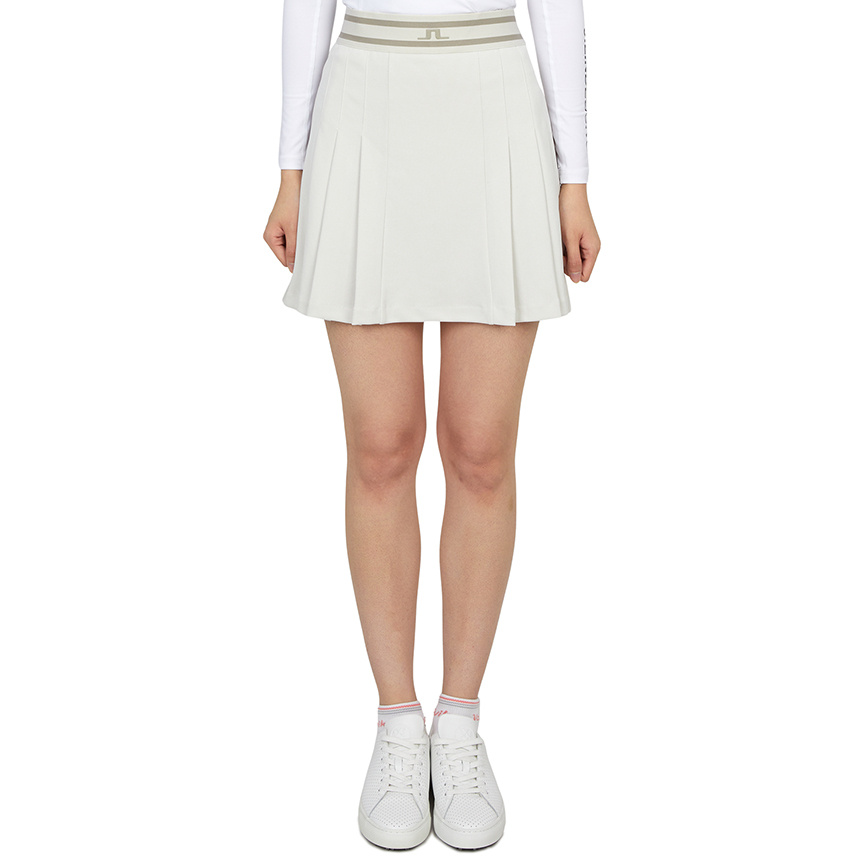 J. Lindeberg Logo Skirt In White