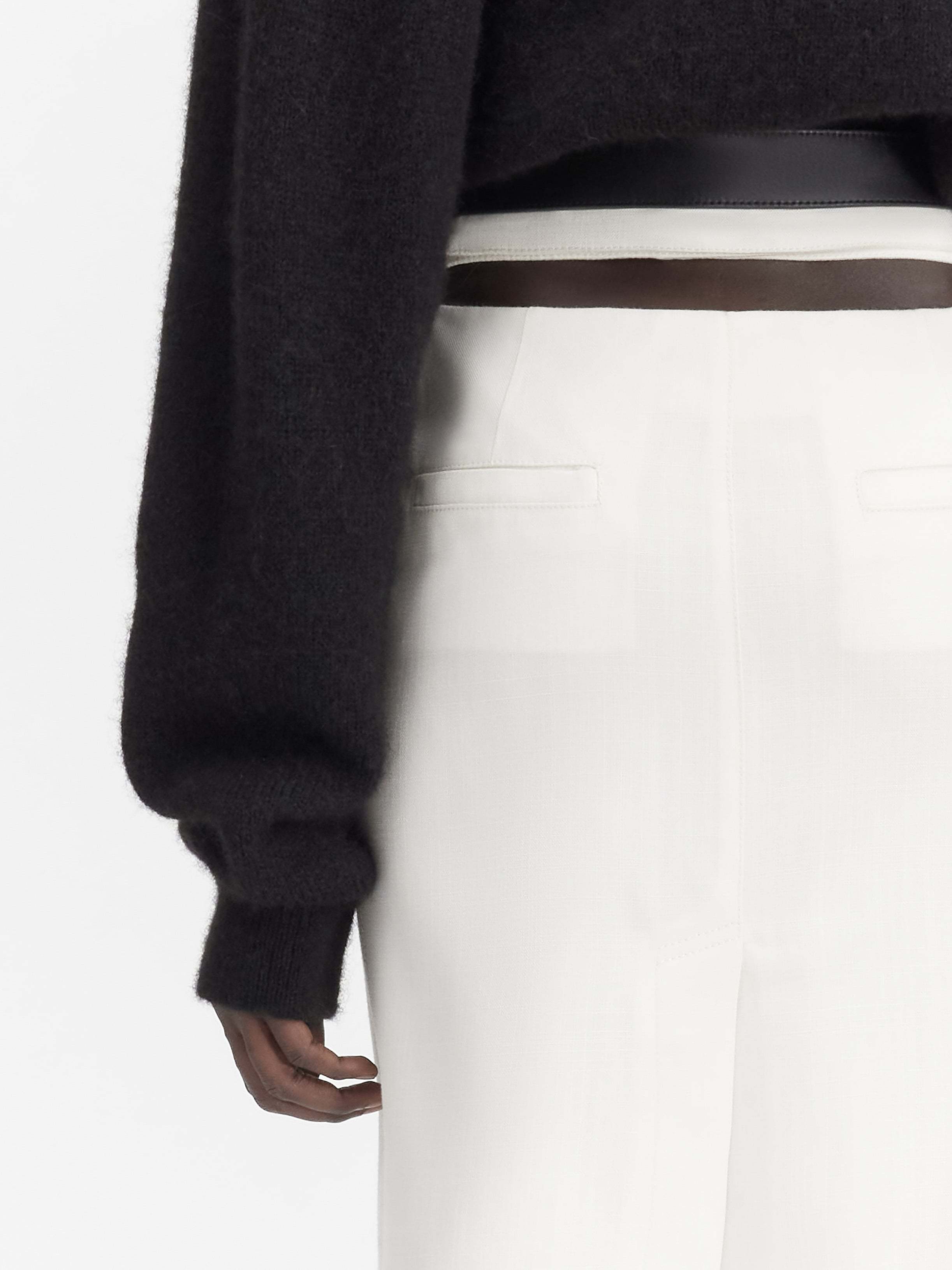 Jacquemus La Jupe Midi Bari Viscose Midi Skirt In White