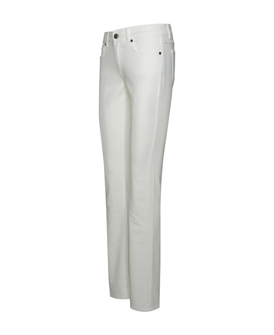 P.a.r.o.s.h . 'chimera' White Cotton Blend Jeans In Gray
