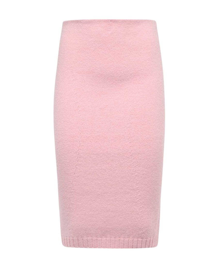 Tom Ford Wool-cashmere Blend Skirt In Pink