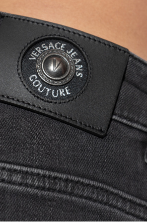Versace Jeans Belt Loop Jeans In Gray
