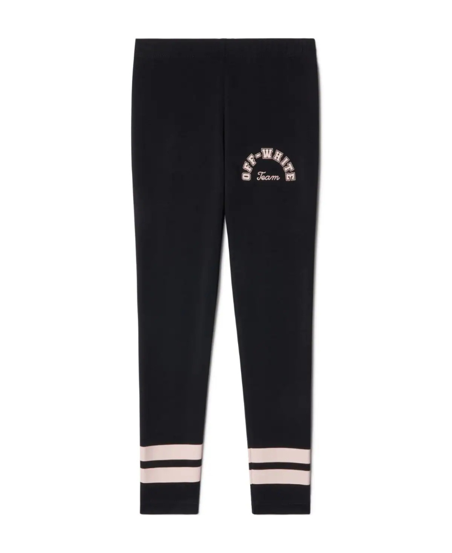 Off-white Team 23 Stripe-detail Leggings In Black
