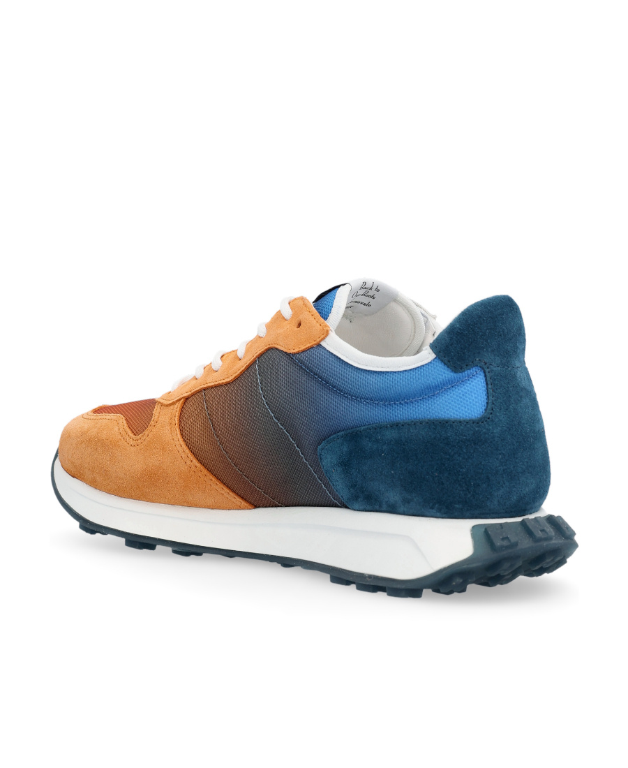 Hogan Round Toe Panelled Sneakers In White