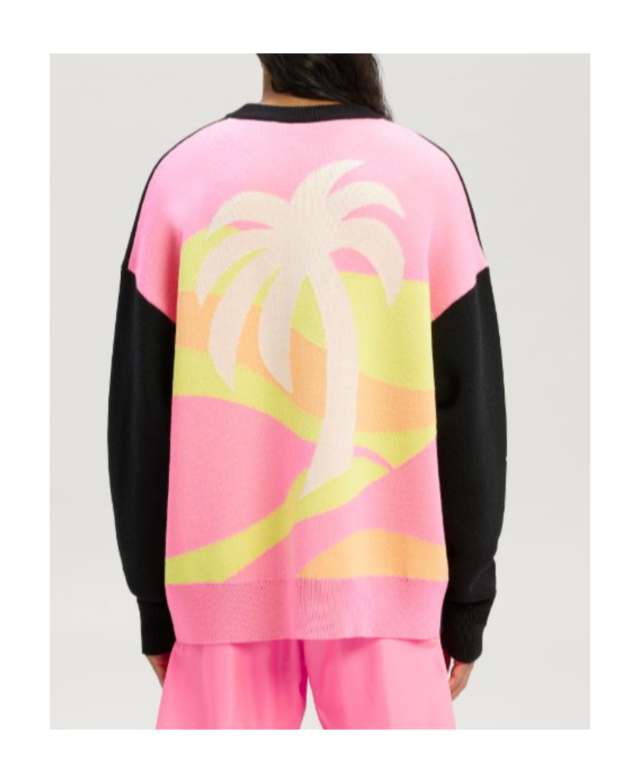 Palm Angels Men's Monogram Series Knit In Black
