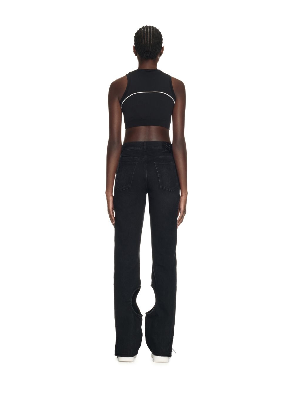 Shop Off-white Off-stamp Sports Bra In Black