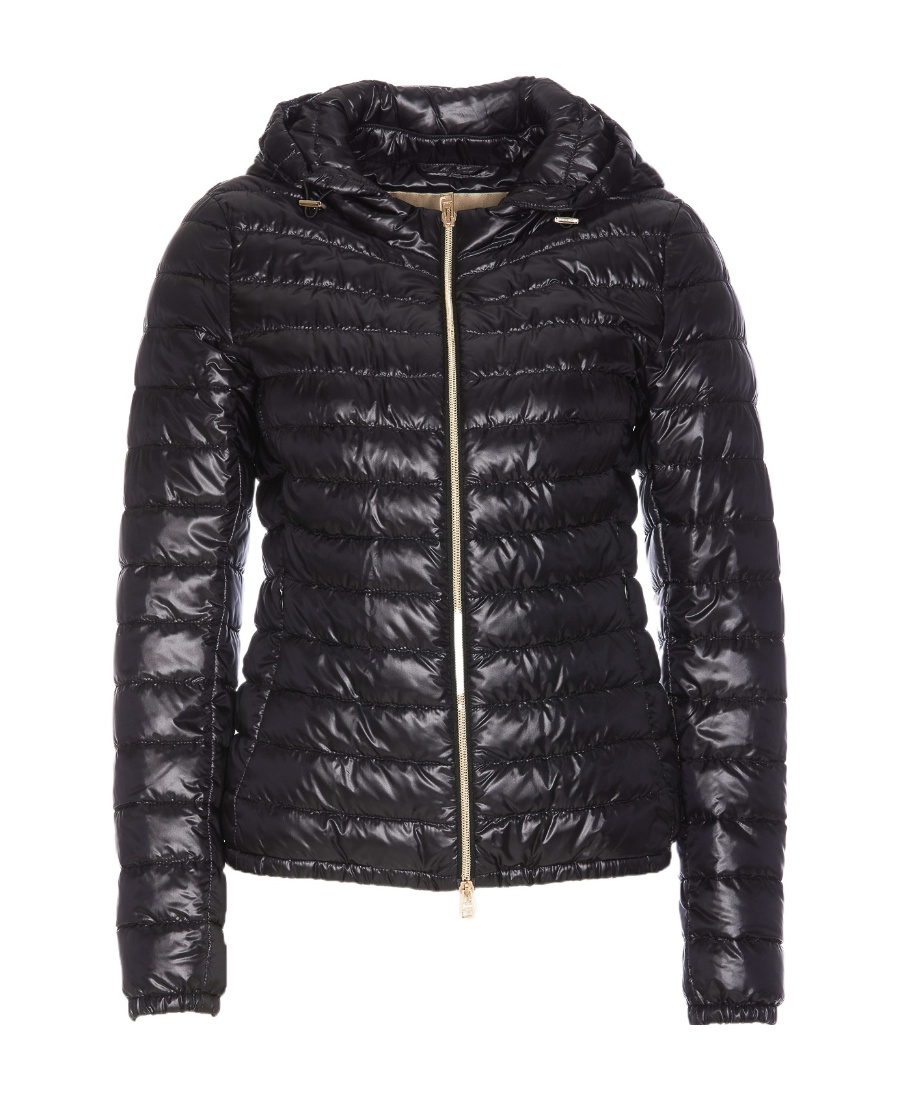 Herno Angela Quilted Puffer Jacket In Black
