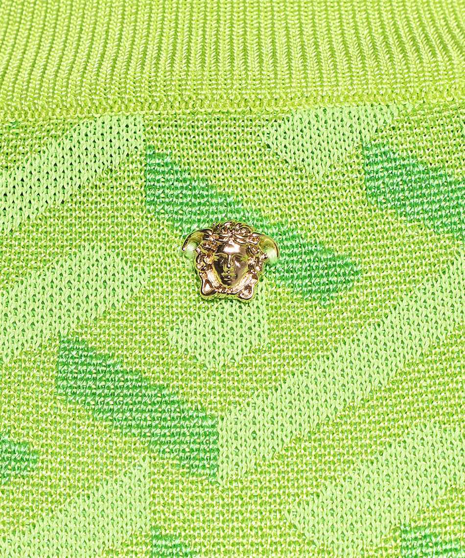 Versace La Greca-print Top In Green