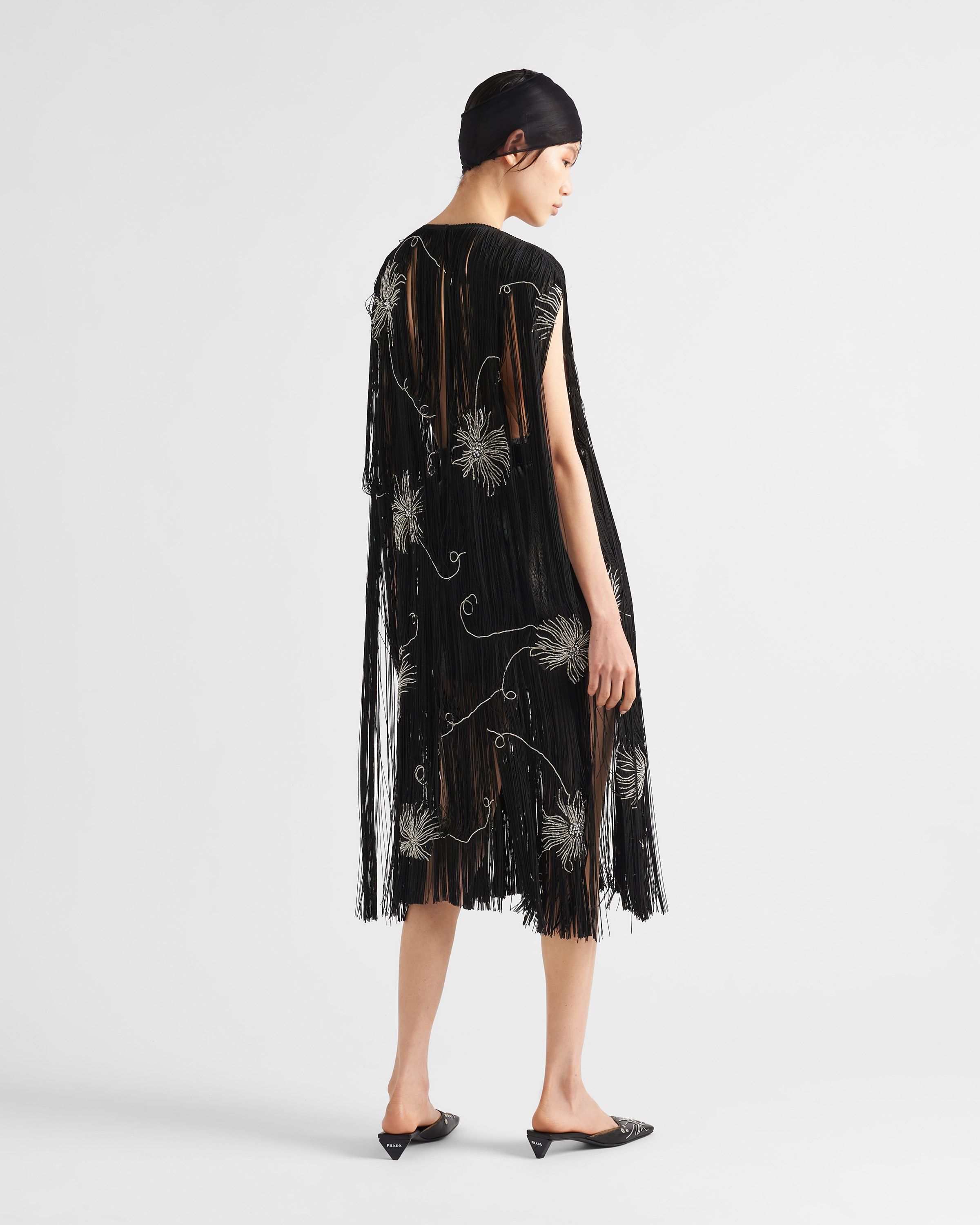 Prada Sleeveless Black Dress In Black