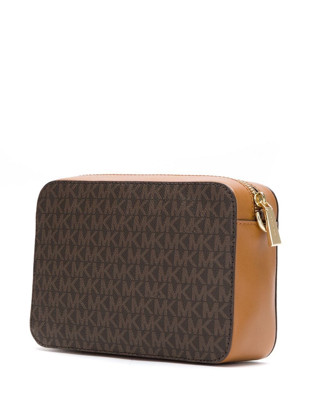Michael Michael Kors Ginny Monogram Print Cross-body Bag In Brown