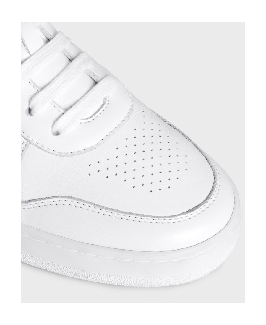 Celine Lace-up Low-cut Casual Shoes In White