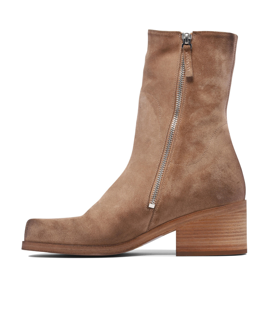 MARSÈLL BLOCK-HEEL SUEDE ANKLE BOOTS 