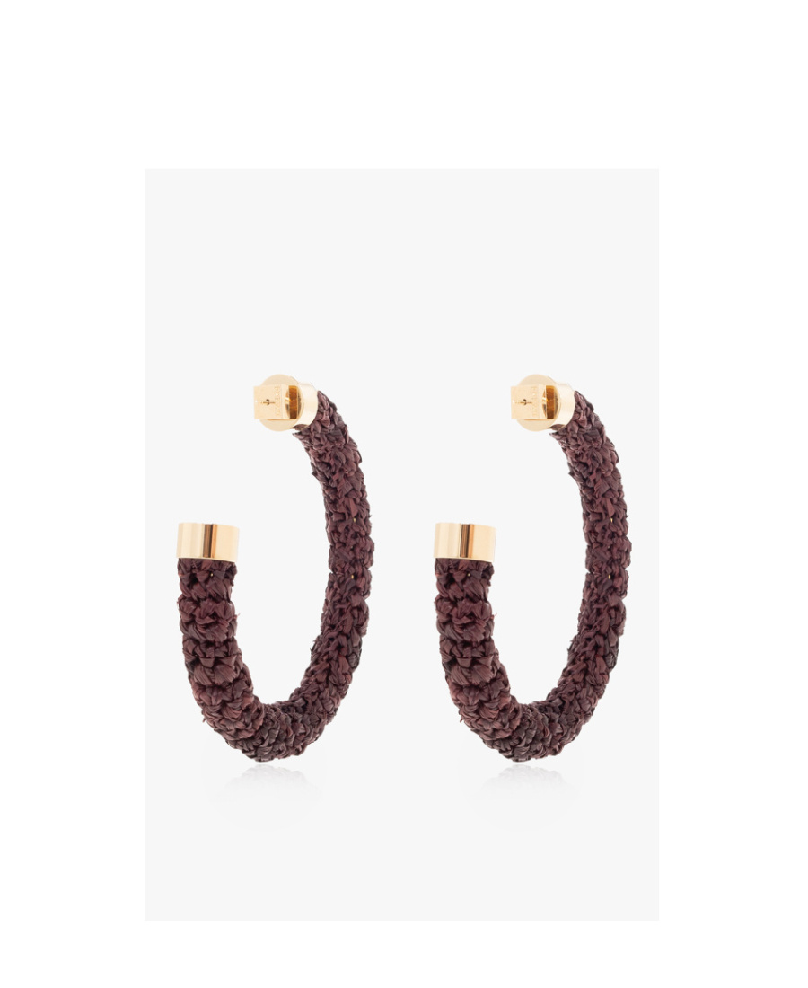 ピアス JACQUEMUS Orecchini Jacquemus Textured Braided Earrings With Metallic Accents In