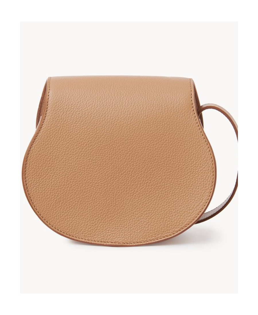 Chloé Chloe Marcie Small Leather Saddle Bag In Nude