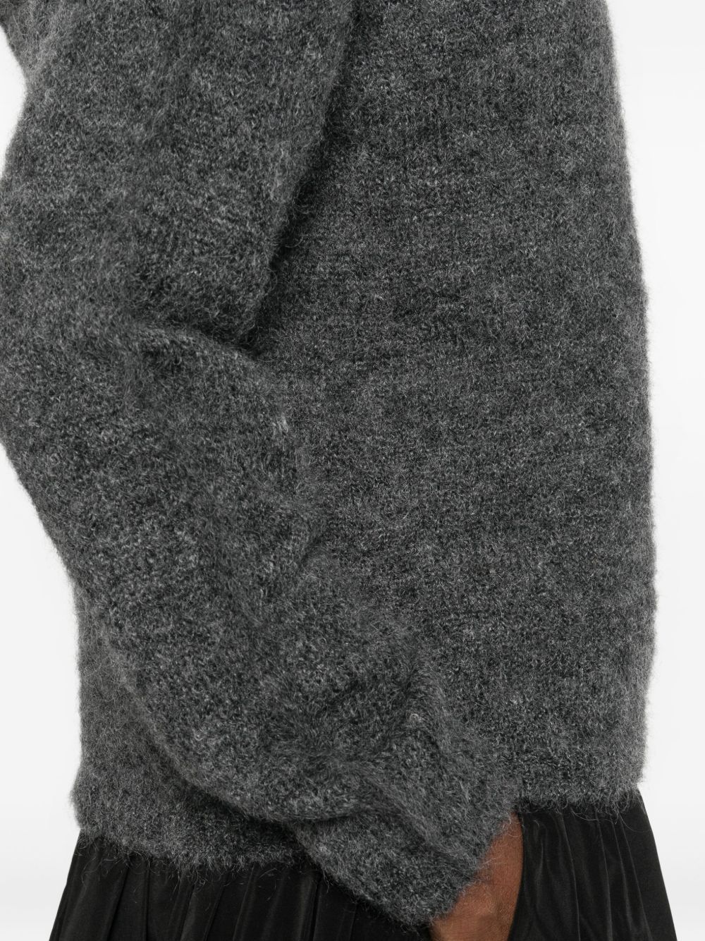 Max Mara 's  Attuale Knitted Hoodie In Gray