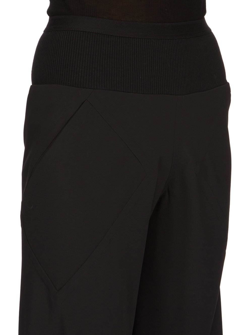 Shop Rick Owens Bias Flare-leg Trousers In Black