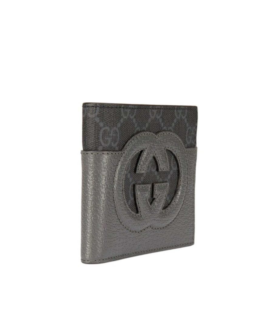 Gucci Interlocking-g Bi-fold Wallet In Black