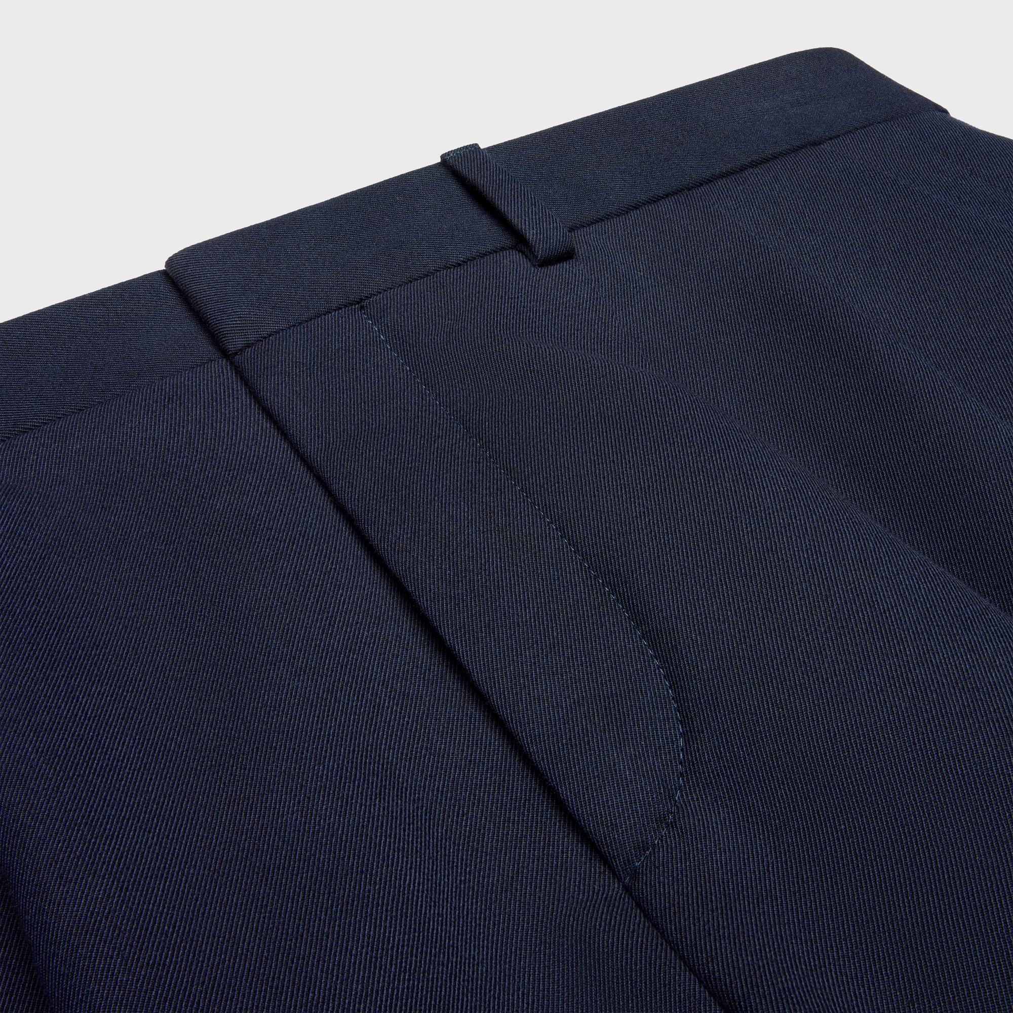Celine Bermudas In Cotton And Wool Gabardine In Blue