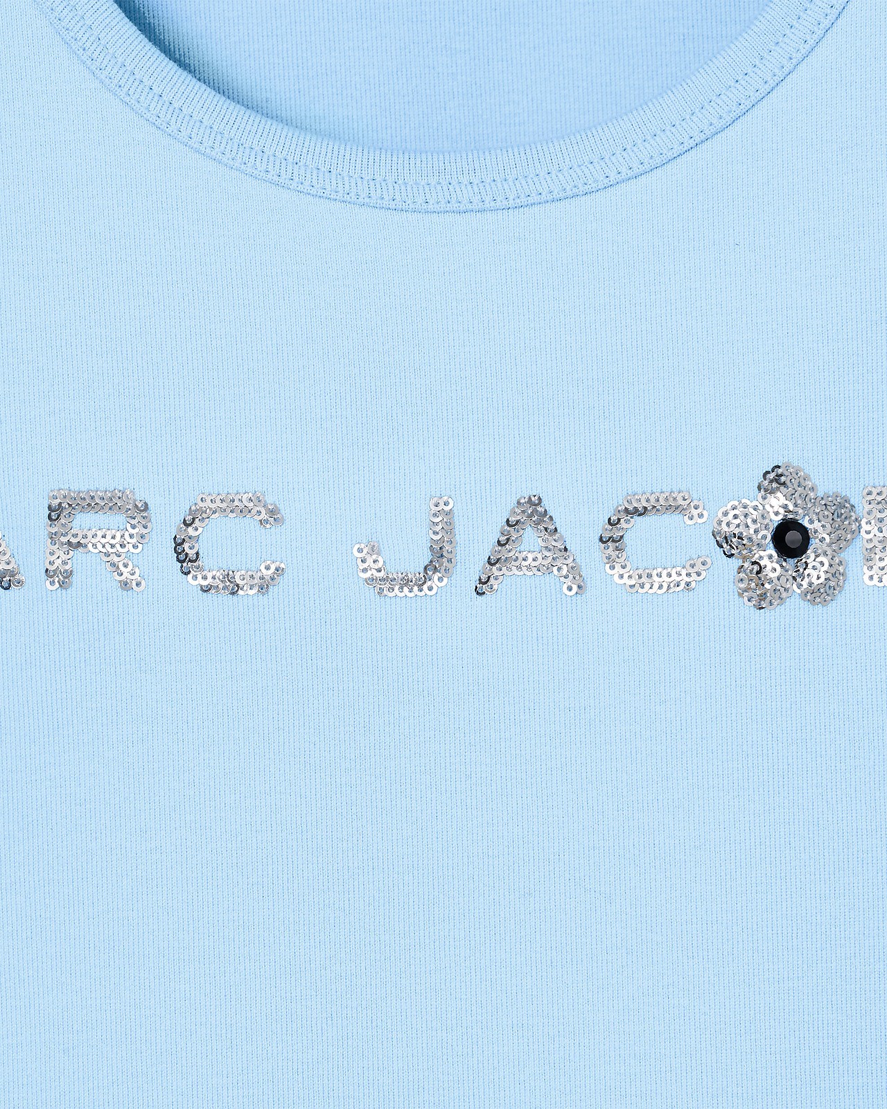 Marc Jacobs Blue Sequin Daisy Tank Top In Blue