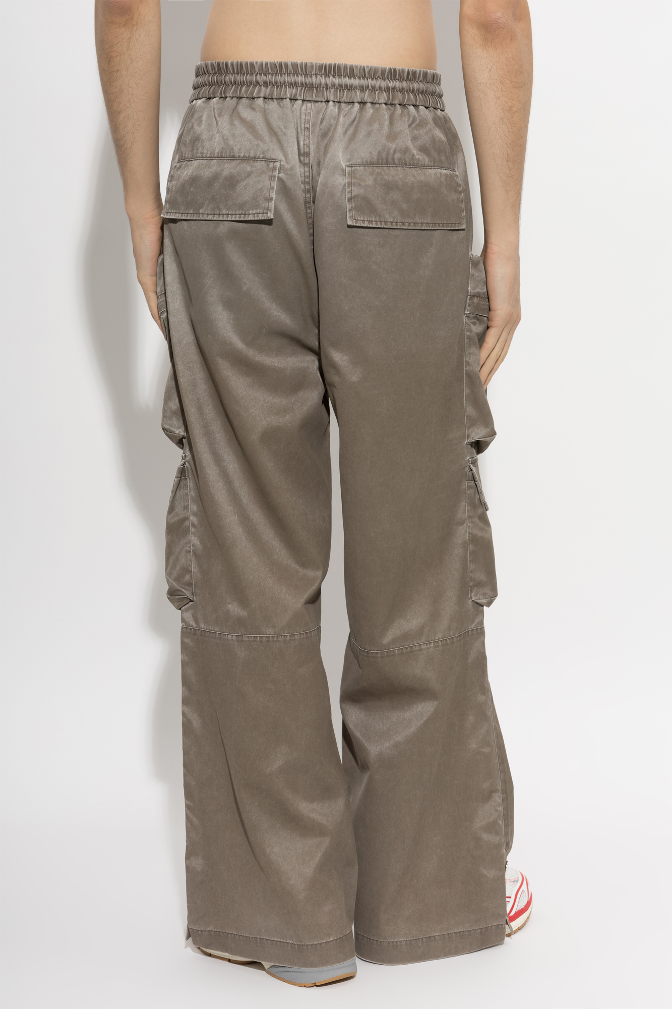 Amiri Drawstring Cargo Pants In Animal Print