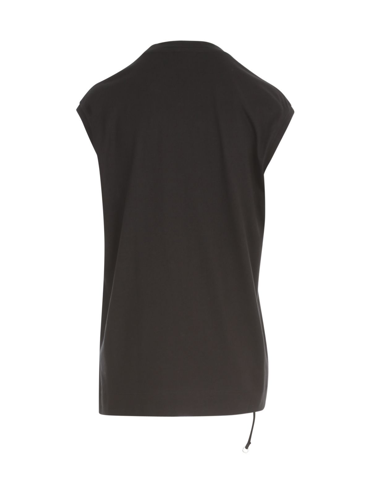 Dries Van Noten Broad Shoulder T-shirt In Black