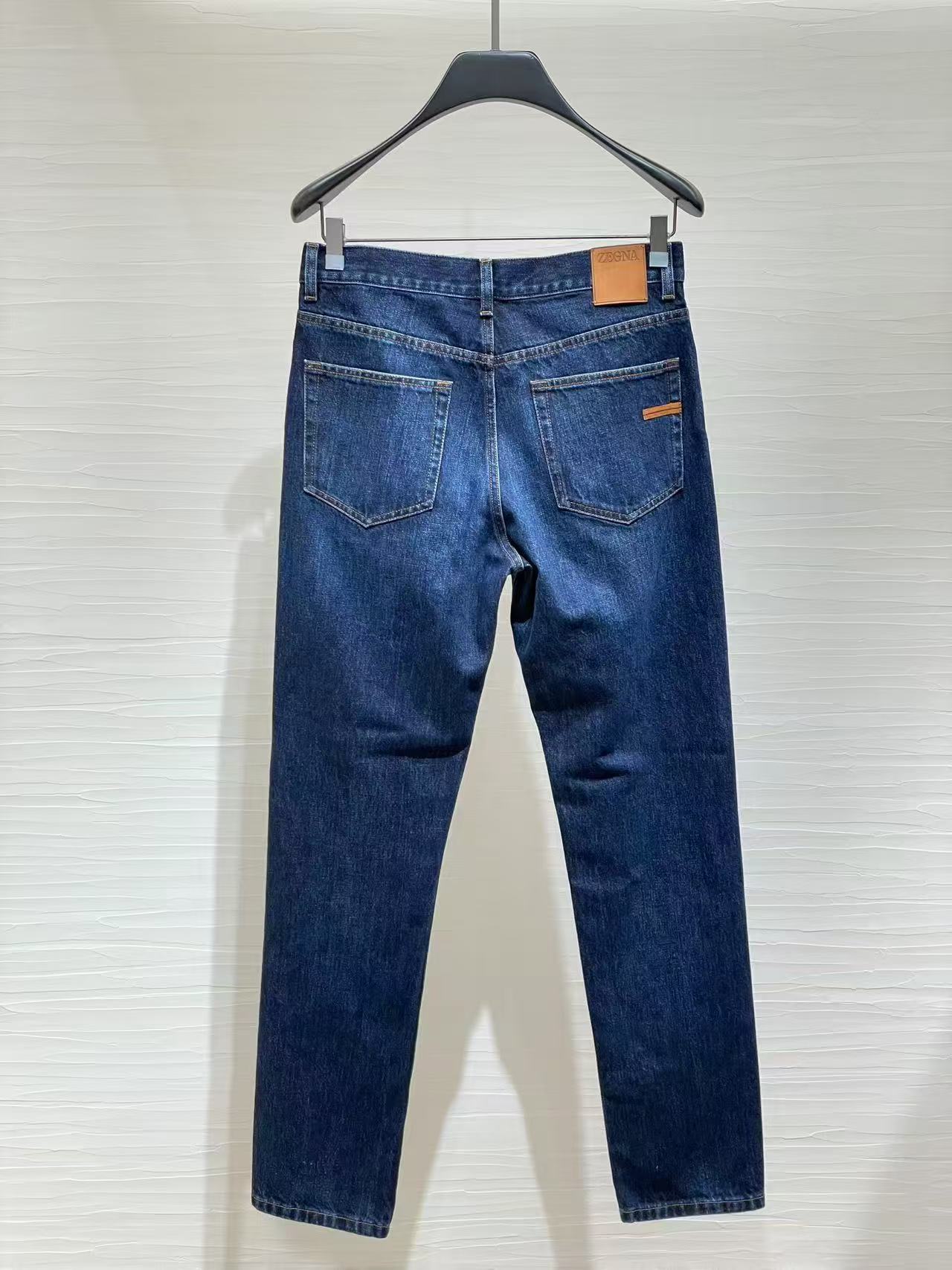 ZEGNA DENIM TROUSERS WITH BELT LOOPS