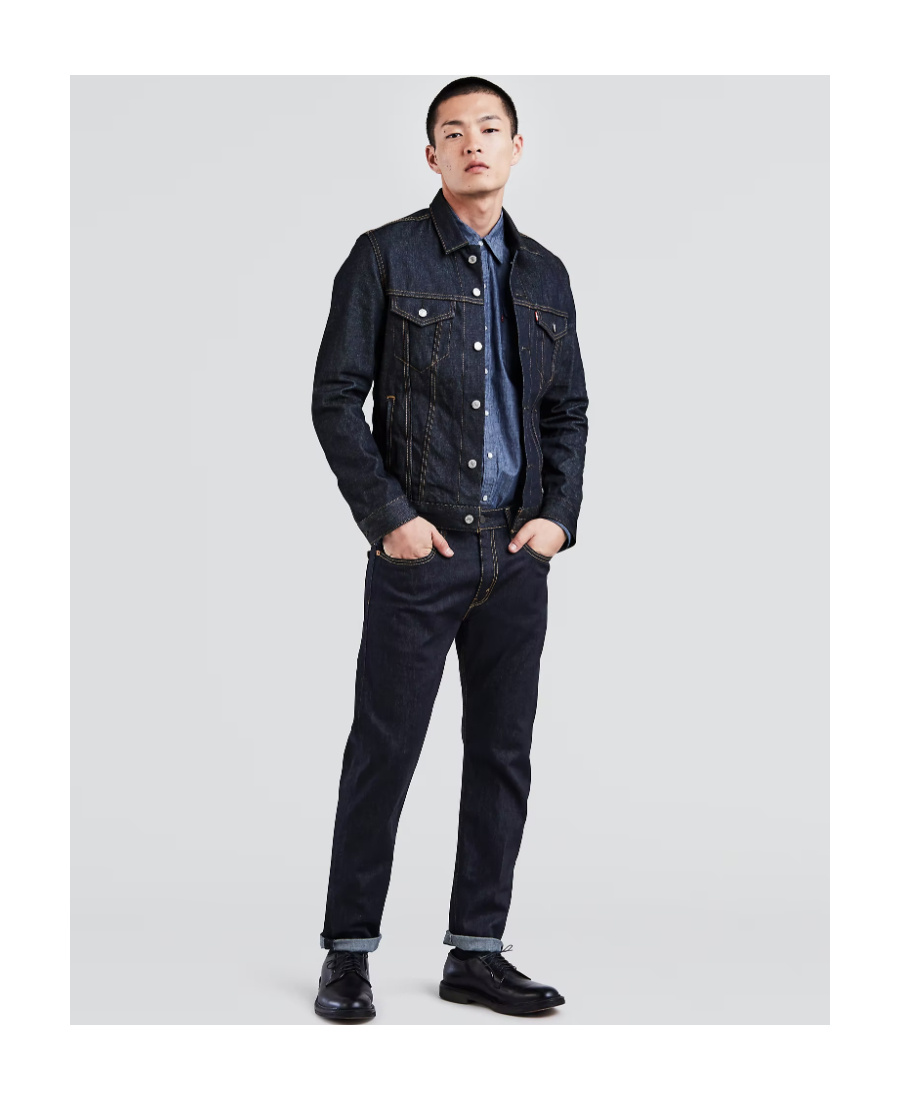 Levi's Stretch Tapered Jeans In Black