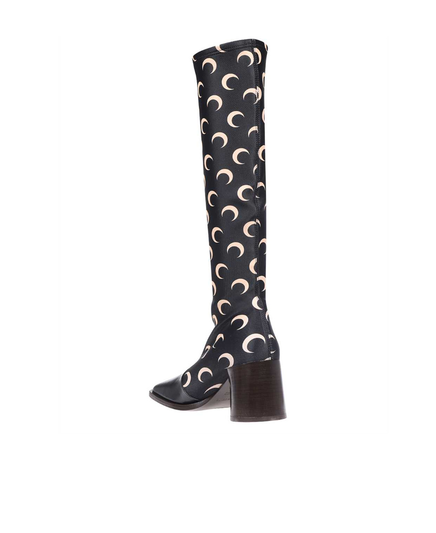 MARINE SERRE REGENERATED JERSEY KNEE-HIGH BOOTS 