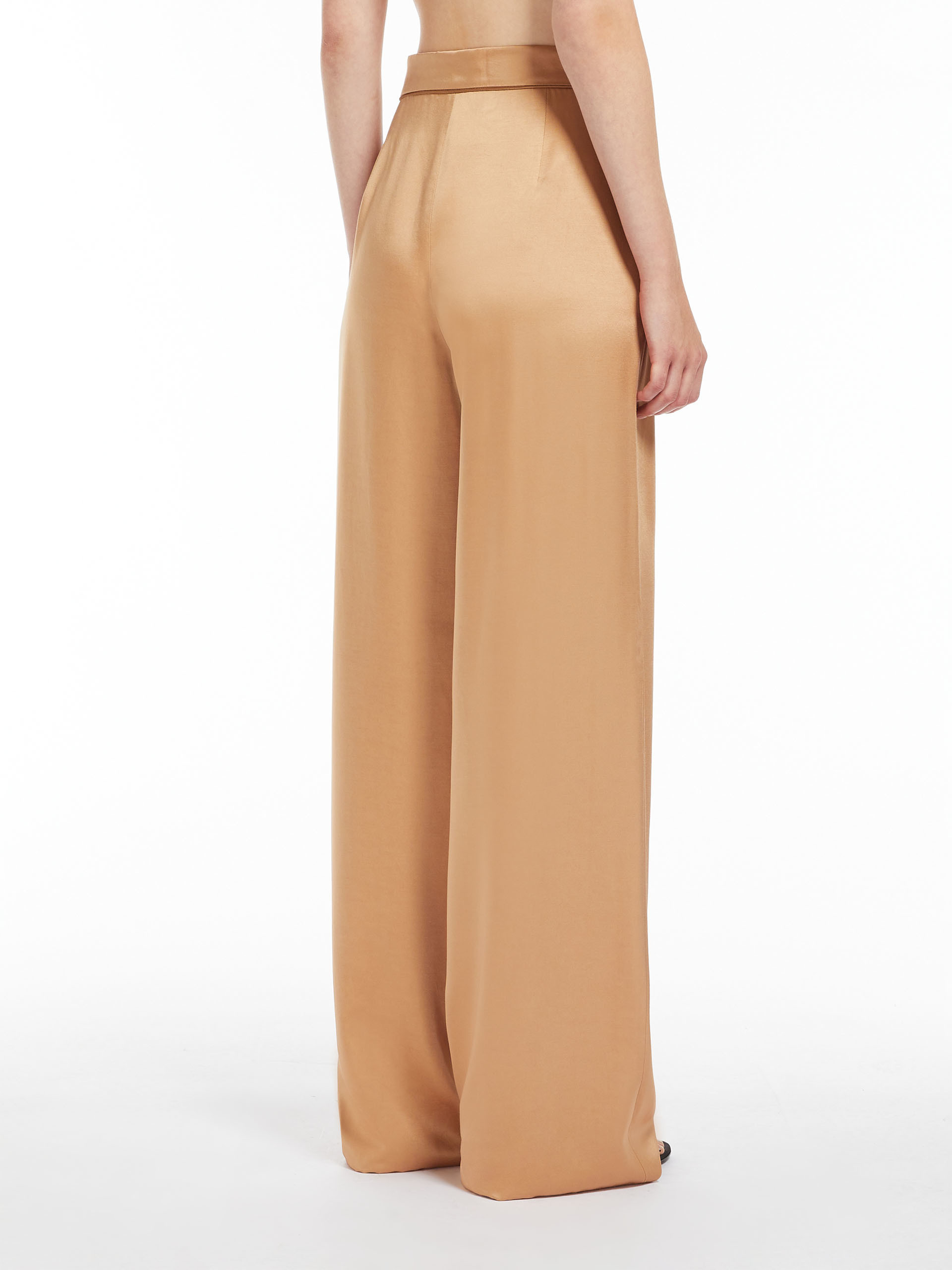 Max Mara Light And Airy Trouser For Women In Nude