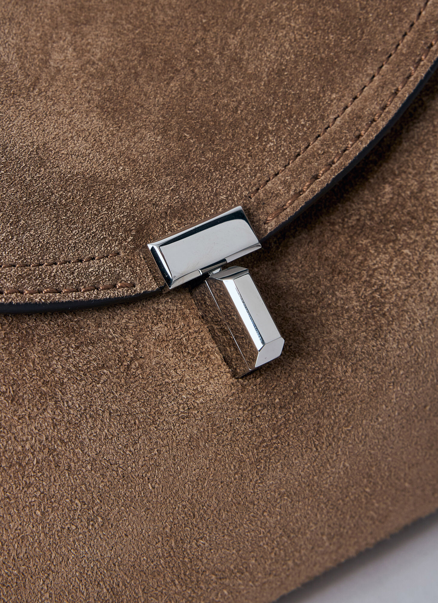 Totême T-lock Shoulder Bag In Brown