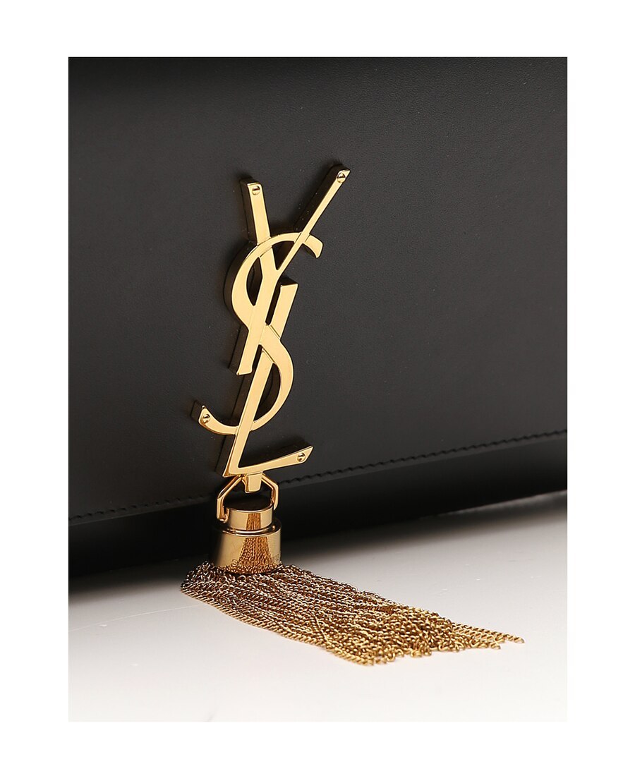 Saint Laurent Medium Monogram Kate Shoulder Bag In Green