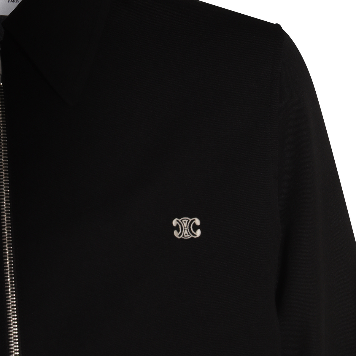 Celine Wool Mountain Cashmere Trucker Cardigan In Black
