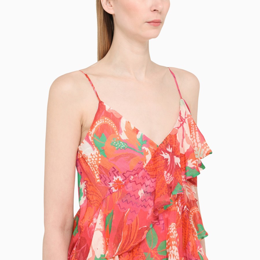 Msgm Lotus Leaf Blouse In Nude
