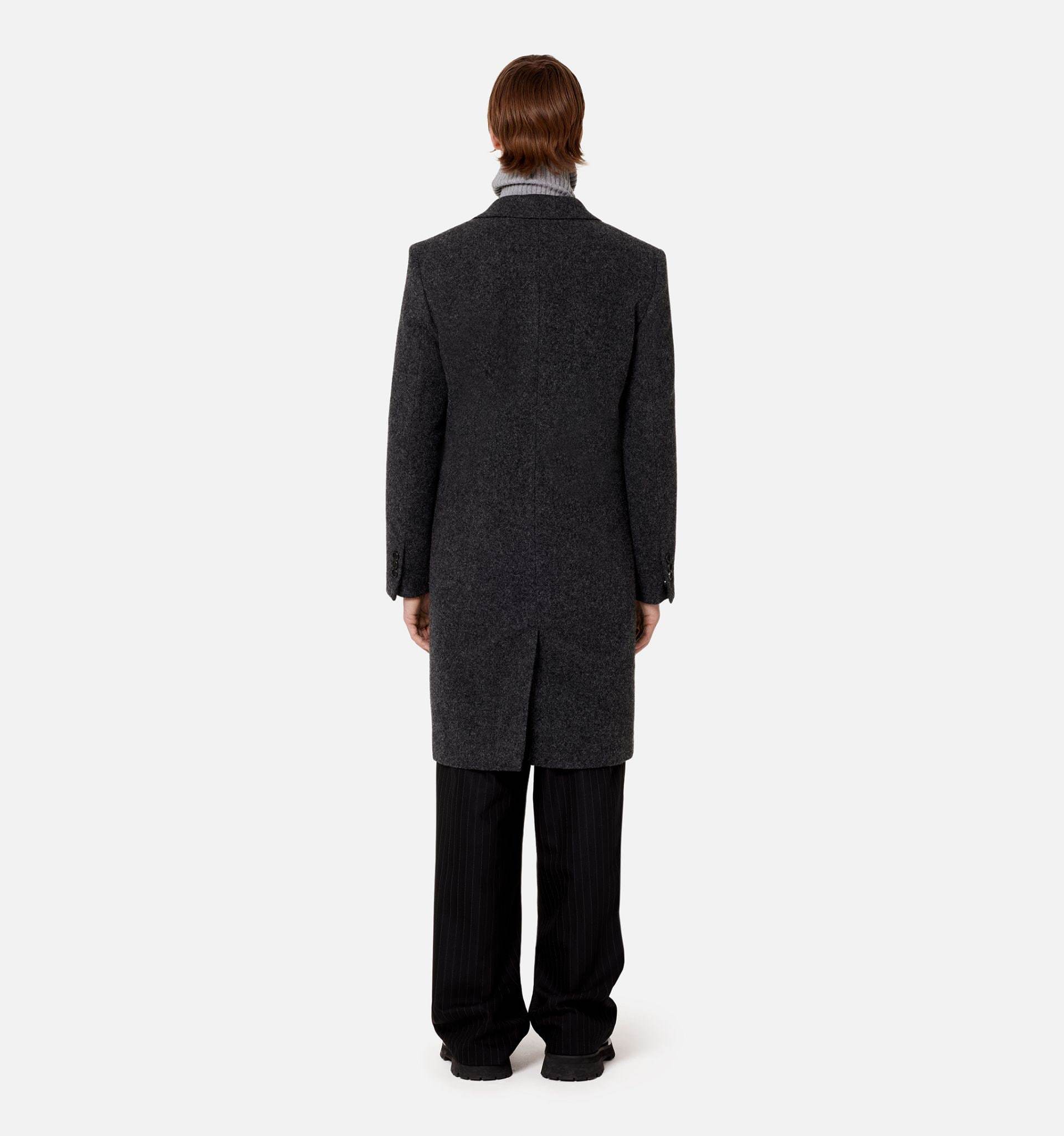 Ami Alexandre Mattiussi Ami Paris Single-breasted Midi Coat In Black
