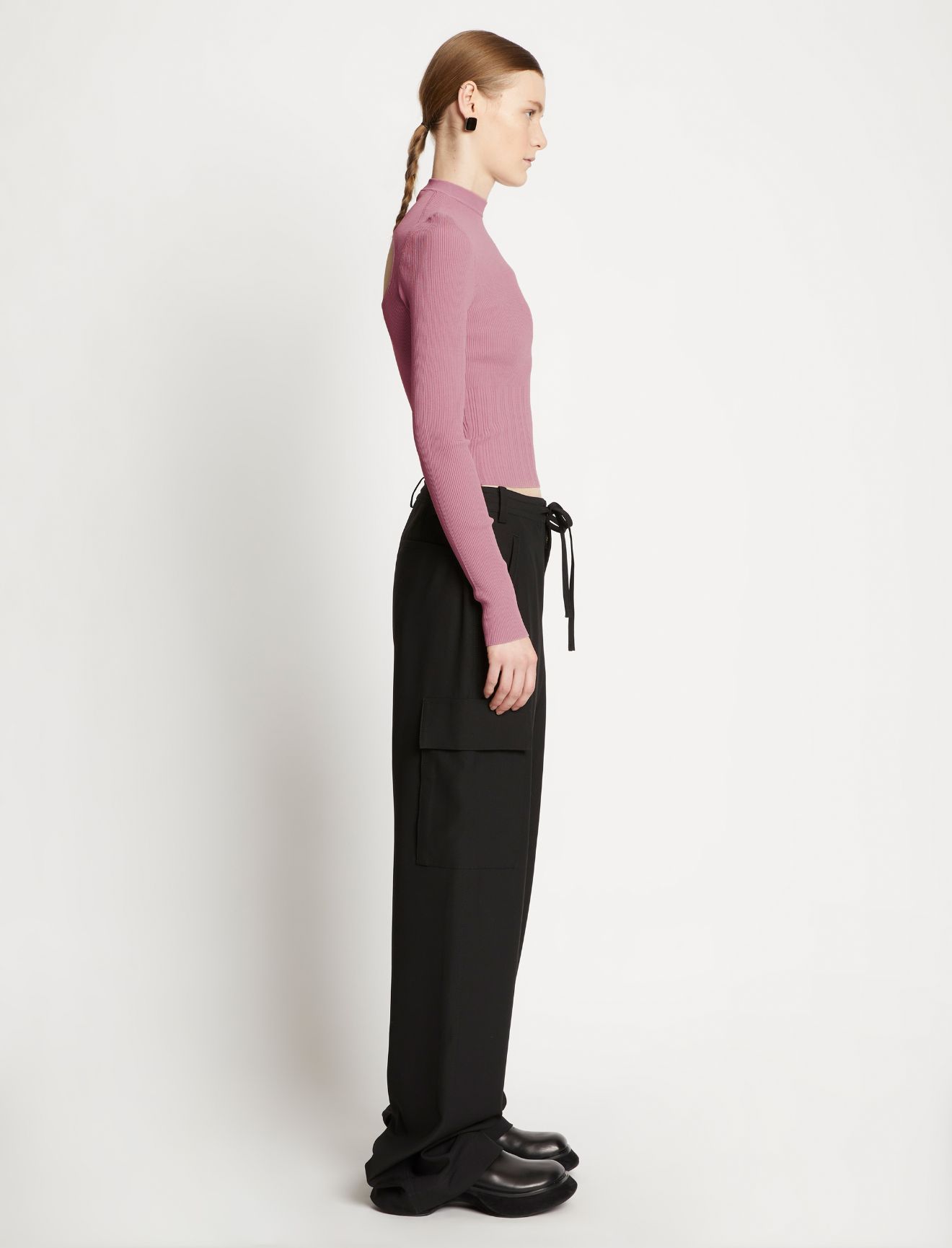 PROENZA SCHOULER PROENZA SCHOULER WHITE LABEL CUT-OUT TURTLENECK TOP