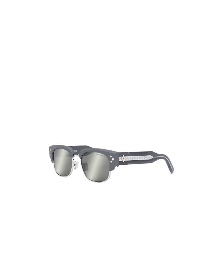 Dior Geometric Frame Sunglasses In Gray