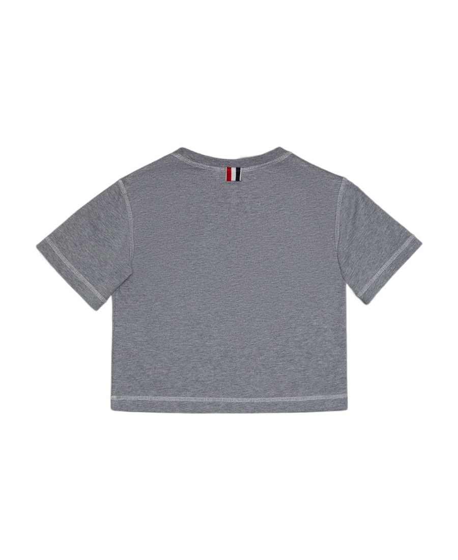 Thom Browne Graphic-print T-shirt In Gray