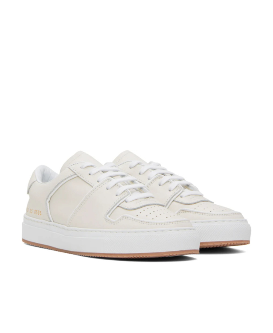 Common Projects Front Strapped Low-top Casual Shoes In White
