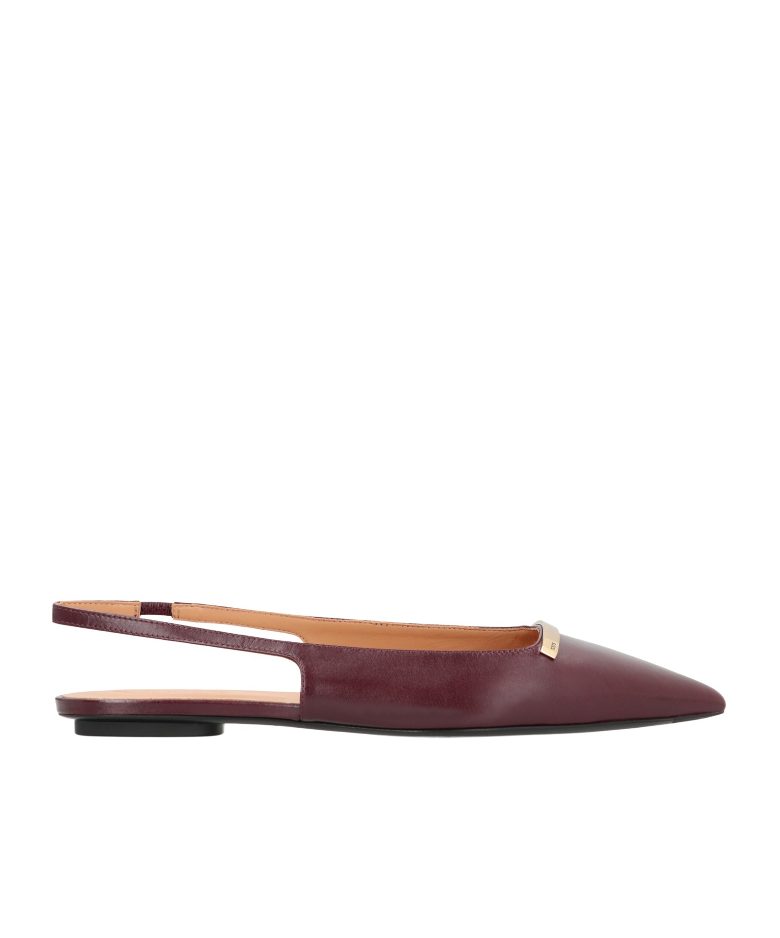 Tod's Pointed Flat Sandals In Red
