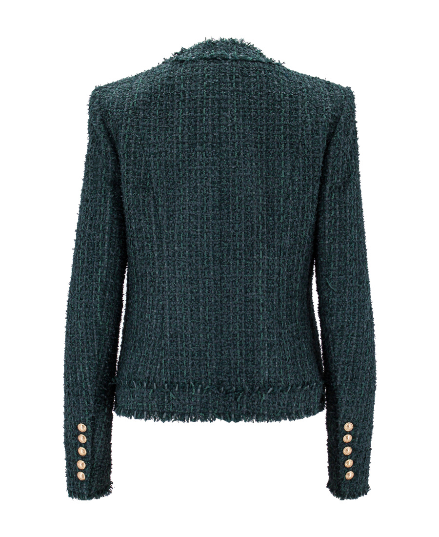 BALMAIN SINGLE-BREASTED TWEED JACKET 