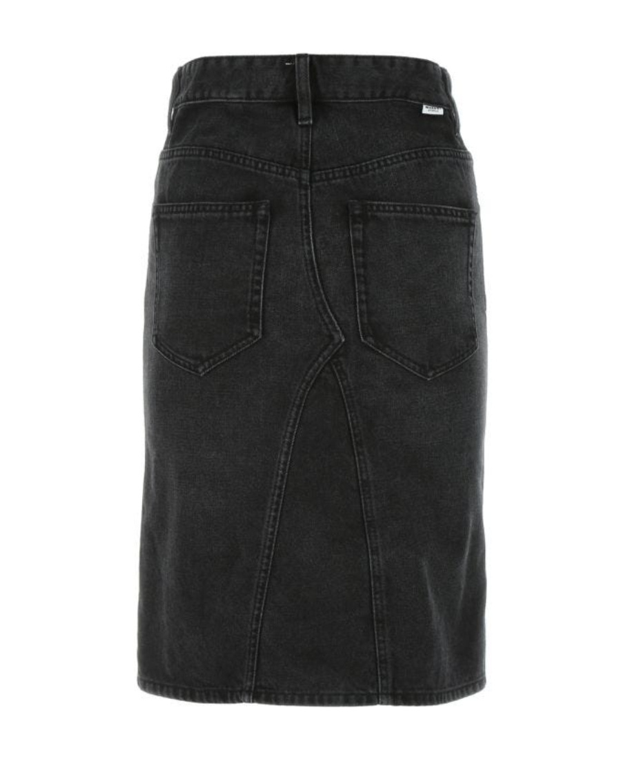 Isabel Marant Étoile A-line Denim Skirt In Black