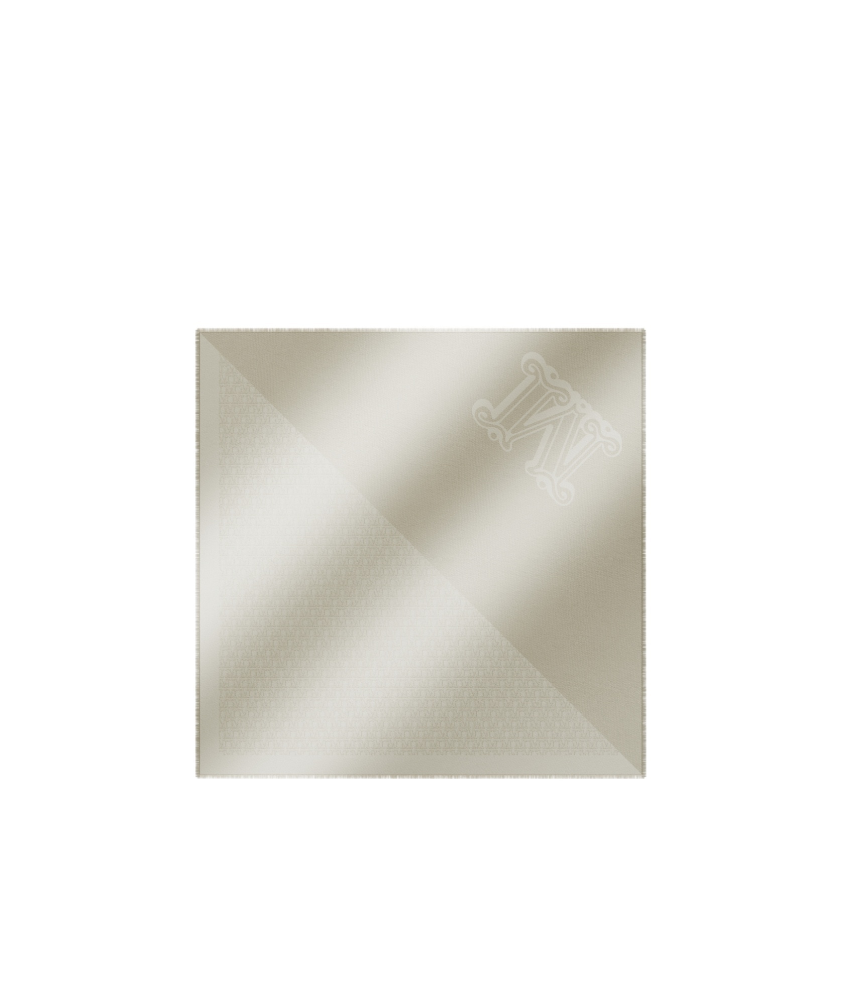 Max Mara Jacquard Scarf In White