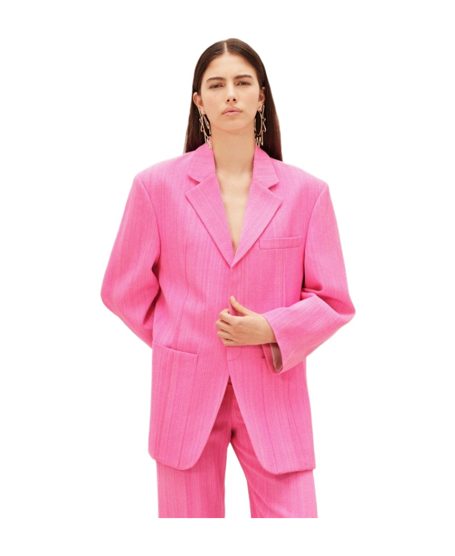 Jacquemus Single-breasted Blazer In Pink