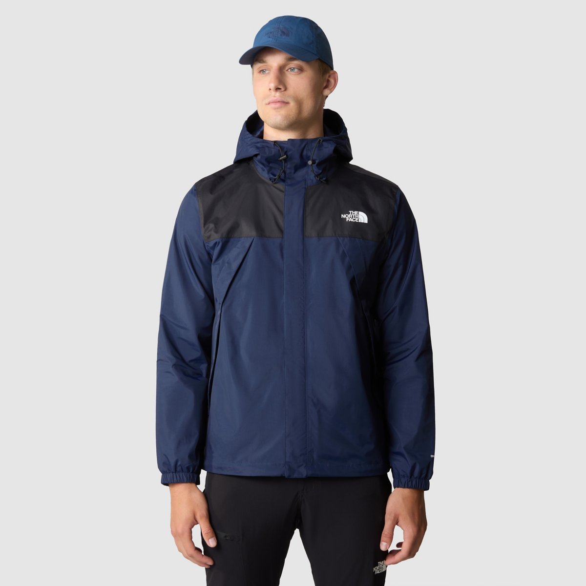 The North Face Seasonal Mountain Button Hooded Jacket In Blue