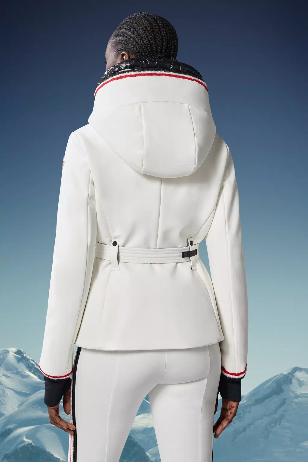 Moncler Versatile Quilted Rider's Coat In White