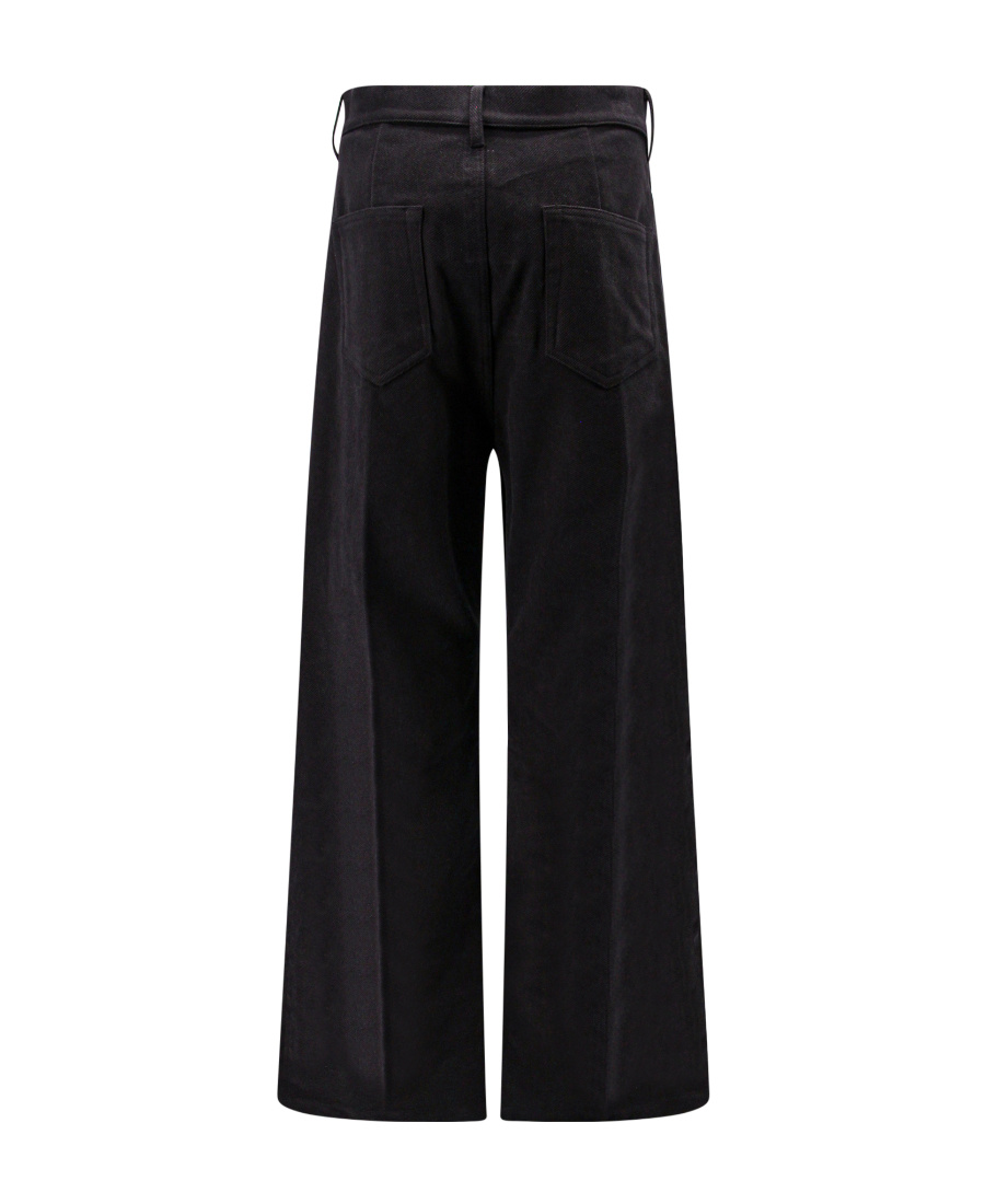 Rick Owens High-waisted Wide-leg Jeans In Black