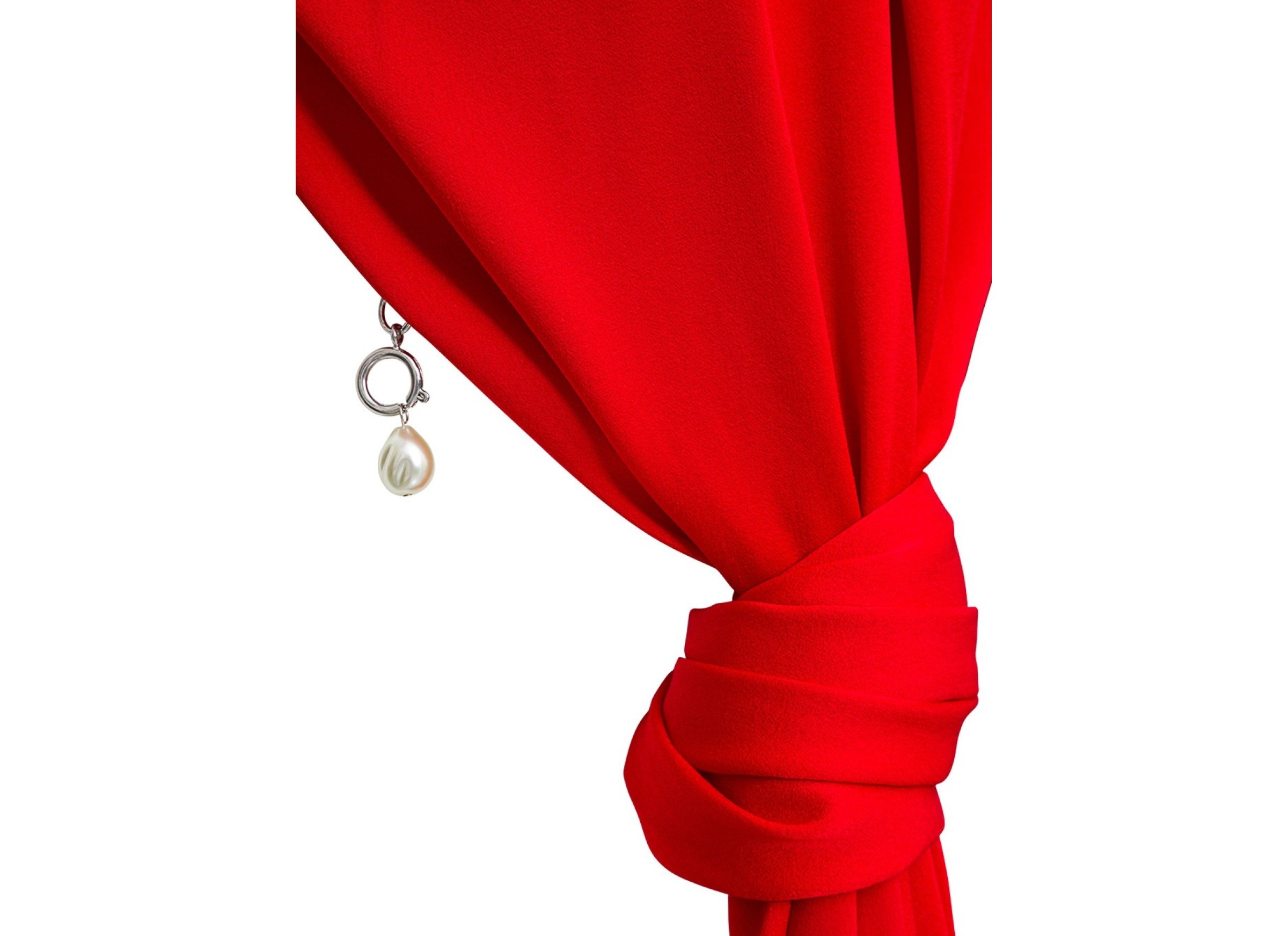 Givenchy Falling Effect Knot Buckle Backless Vest In Red