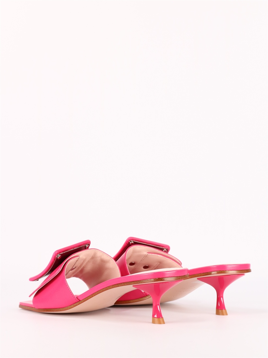 Roger Vivier Woman Sandals Fuchsia Size 5.5 Leather In Pink
